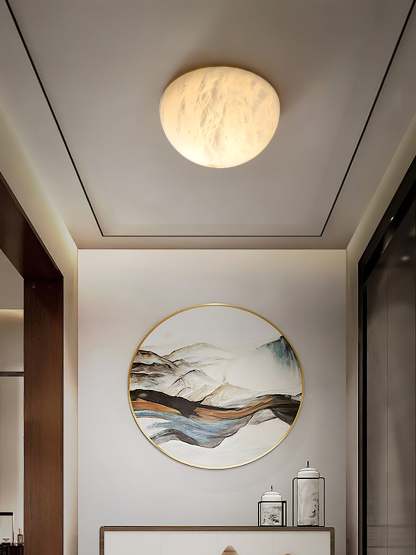 Visoliel Minimalistisch Alabaster Deckenleuchte Wandleuchte-Las Sola
