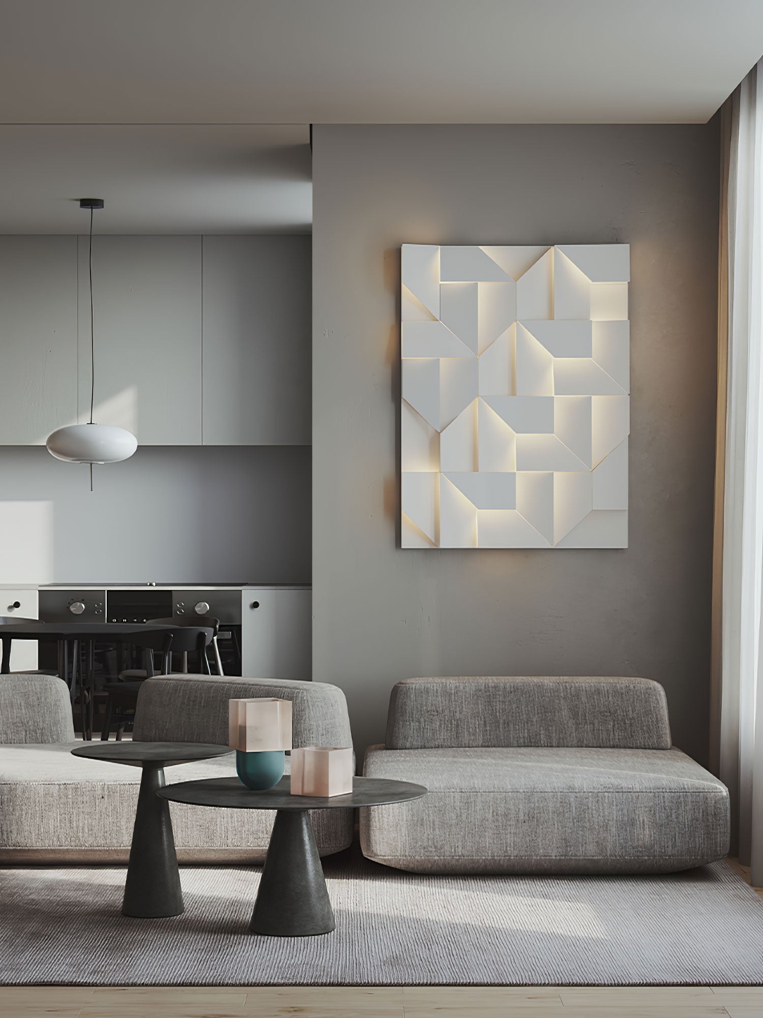 Kelsey Schatten Groß Sconce Wandleuchte-Las Sola
