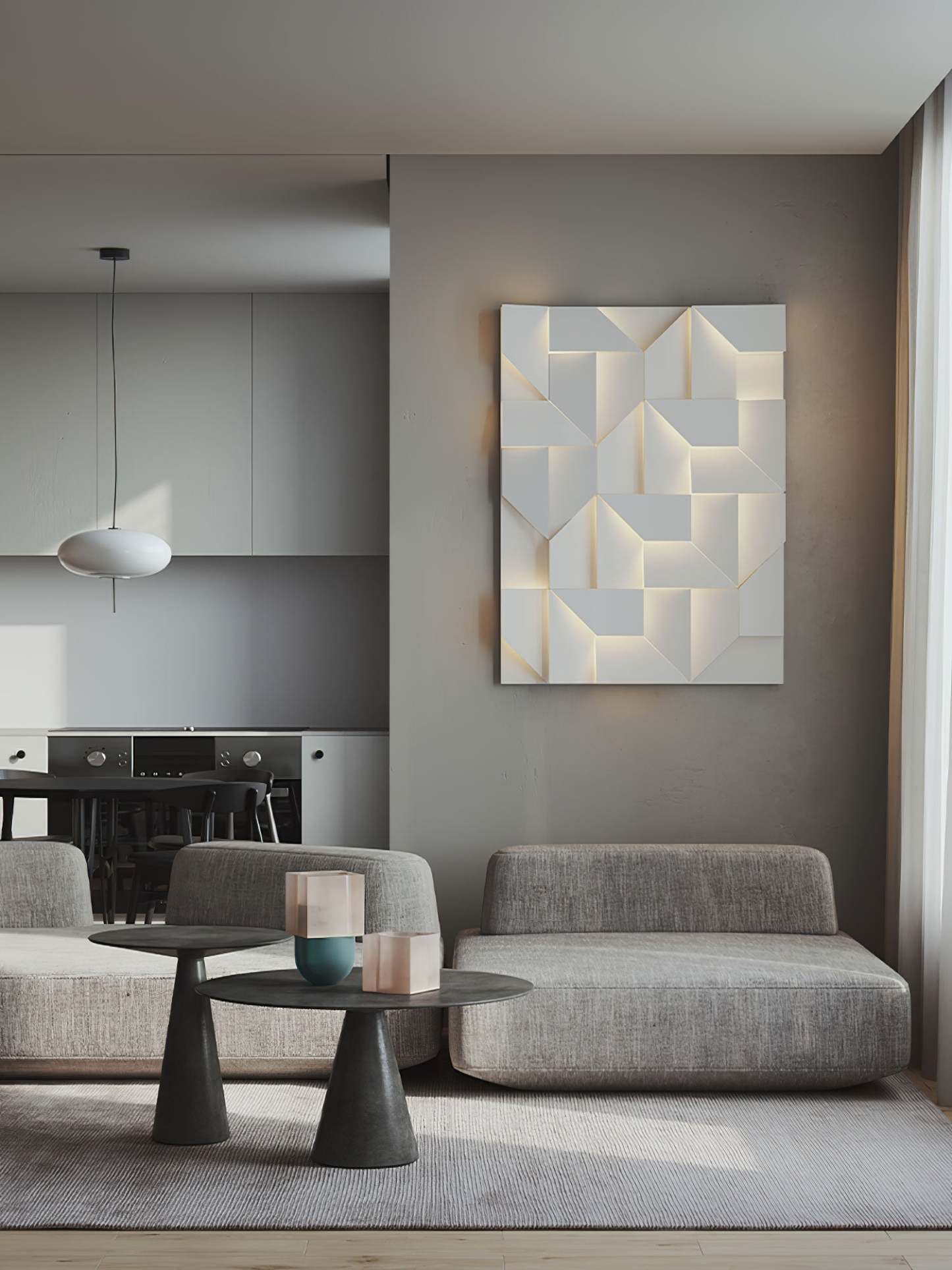Kelsey Schatten Groß Sconce Wandleuchte-Las Sola