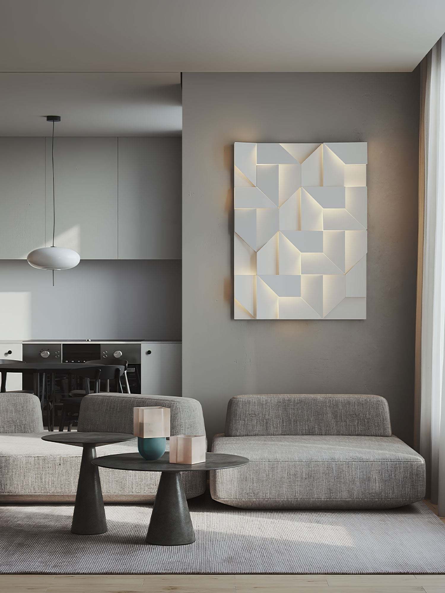 Kelsey Schatten Groß Sconce Wandleuchte-Las Sola