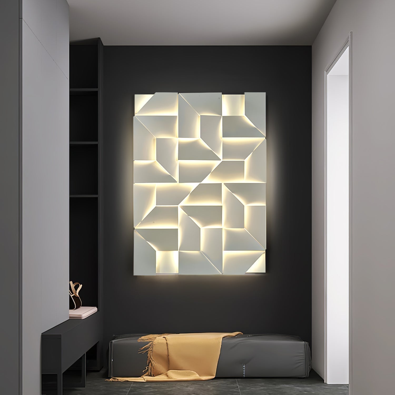 Kelsey Schatten Groß Sconce Wandleuchte-Las Sola