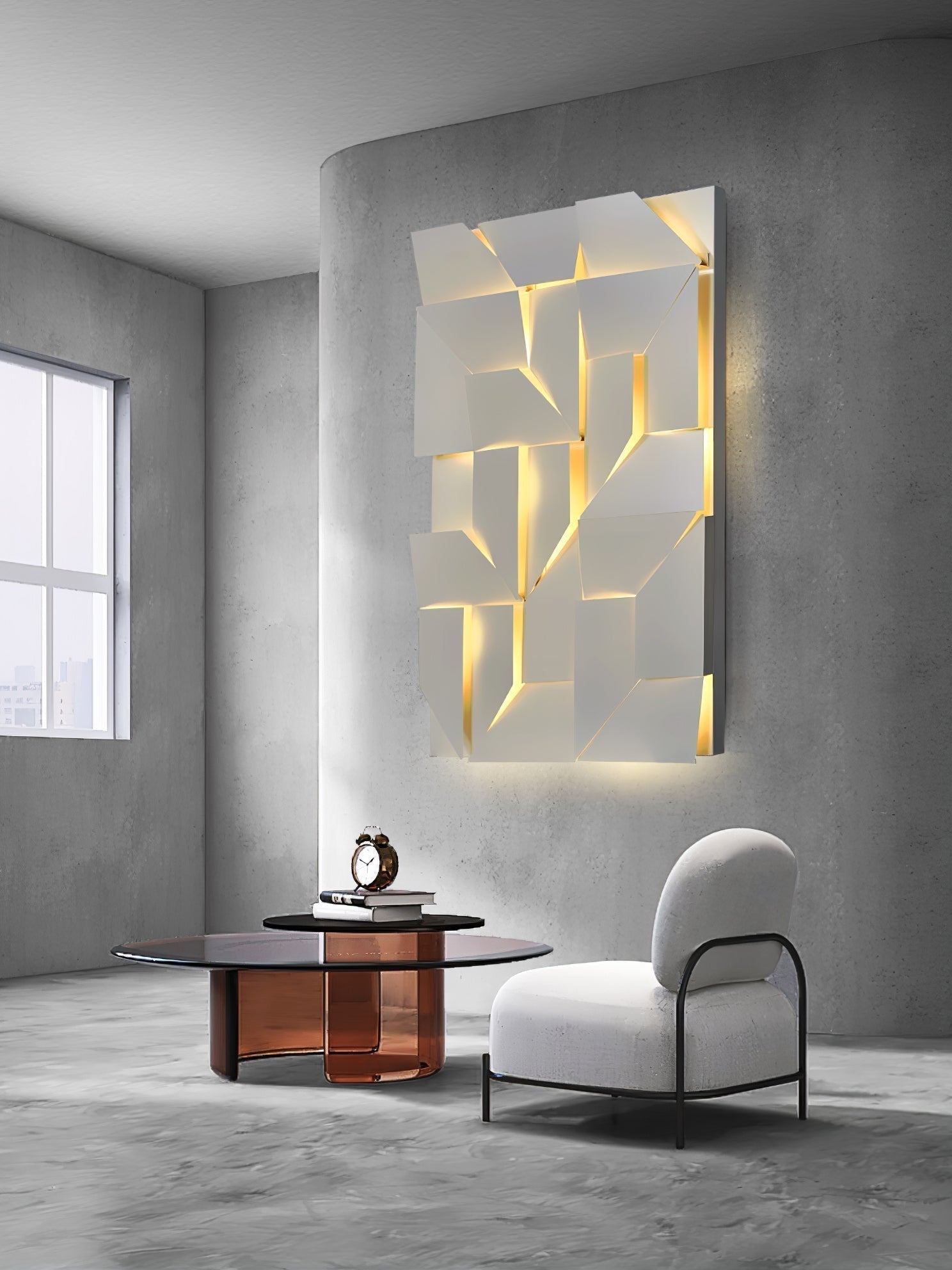 Kelsey Schatten Groß Sconce Wandleuchte-Las Sola