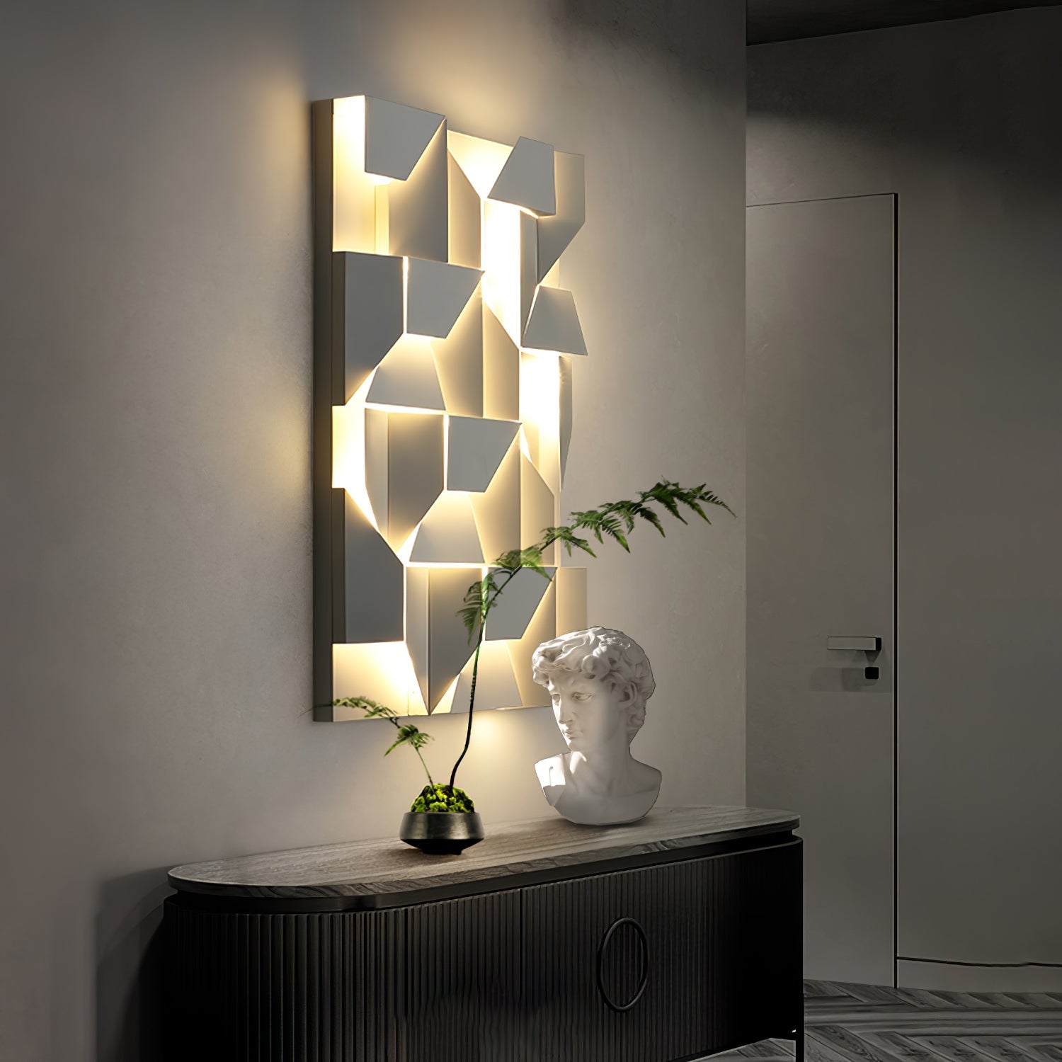 Kelsey Schatten Groß Sconce Wandleuchte-Las Sola