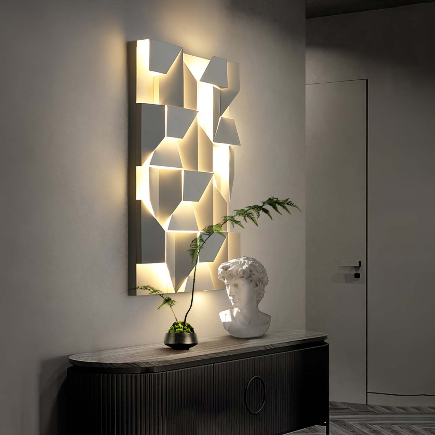 Kelsey Schatten Groß Sconce Wandleuchte-Las Sola