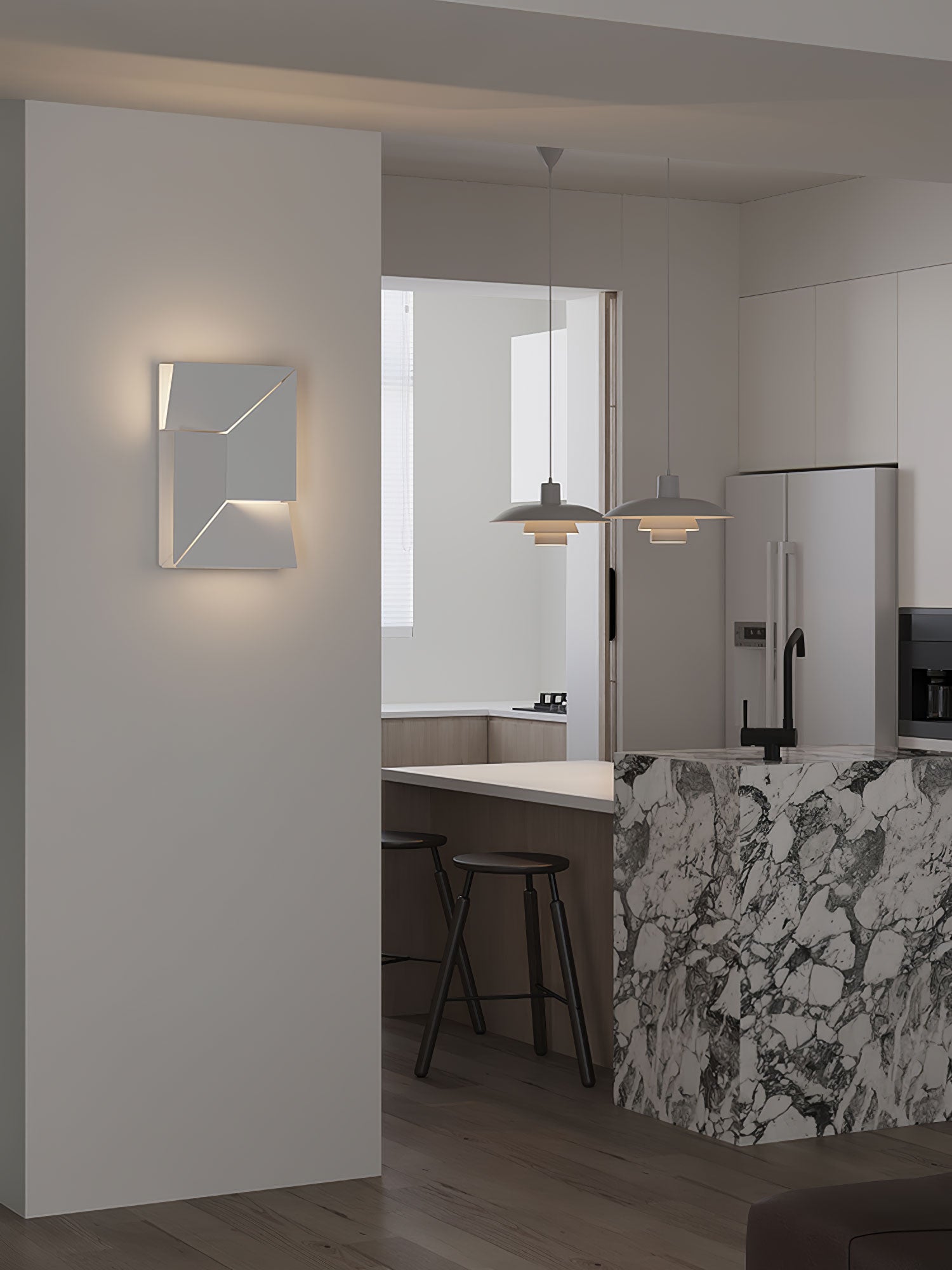 Kelsey Schatten Groß Sconce Wandleuchte-Las Sola