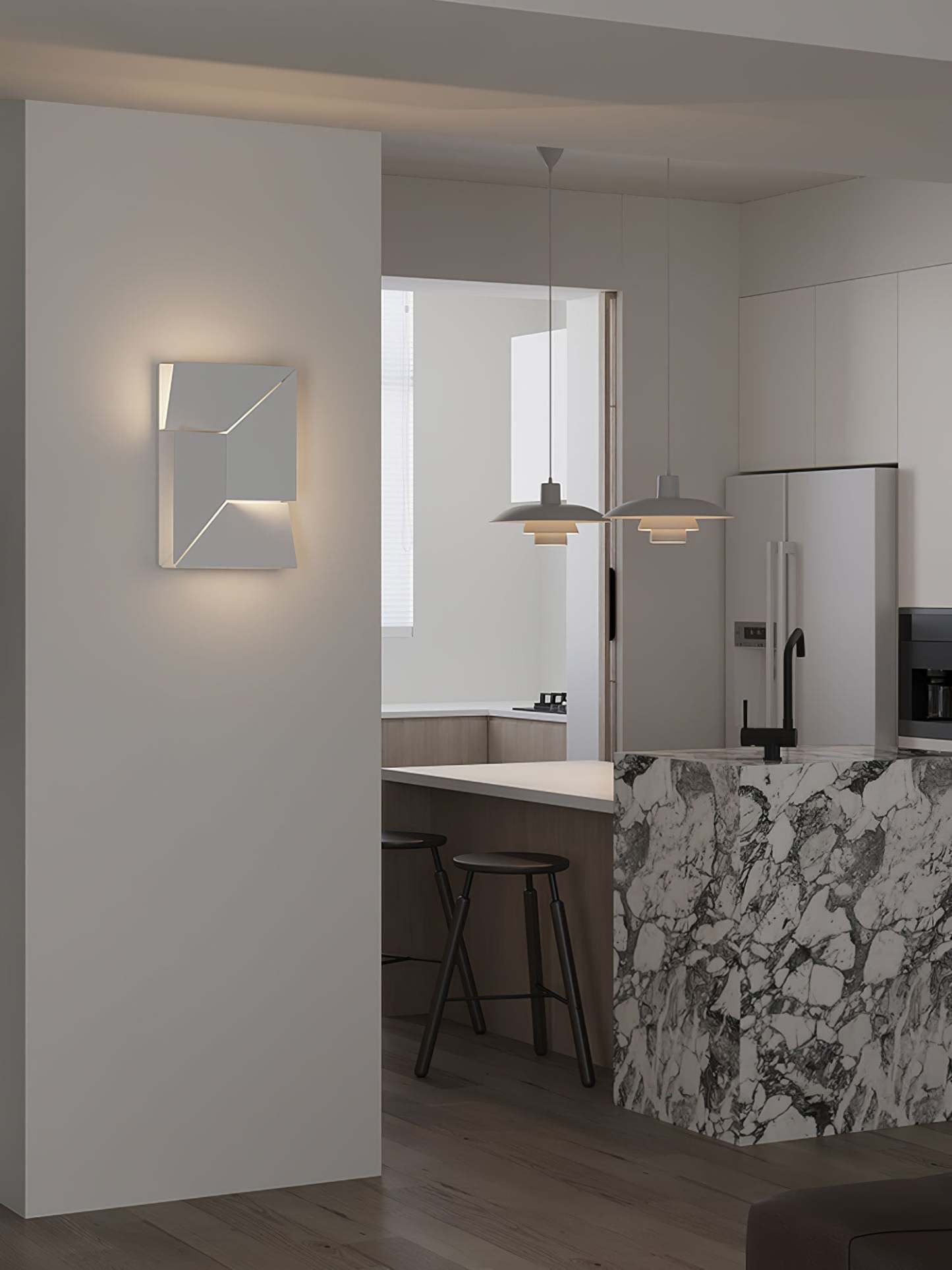 Kelsey Schatten Groß Sconce Wandleuchte-Las Sola