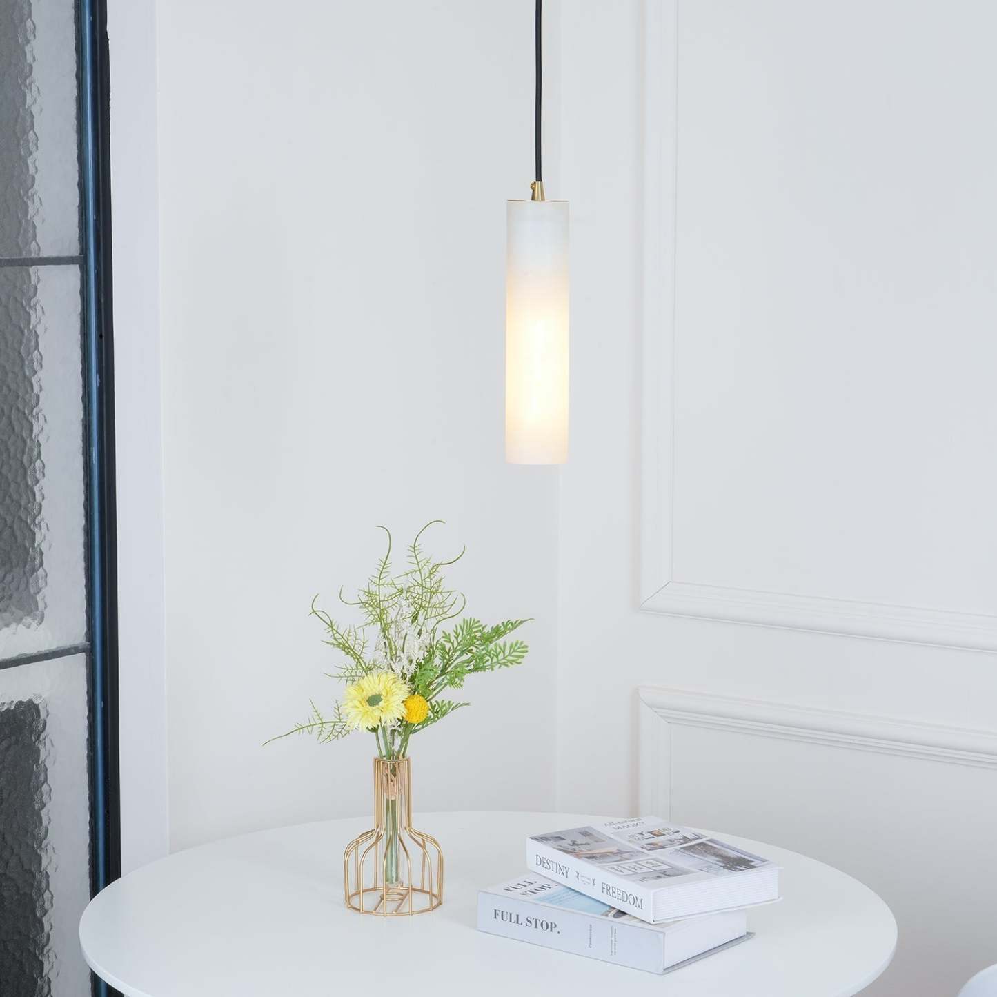 Nyxara Cluster Alabaster Pendelleuchte Treppe-Las Sola