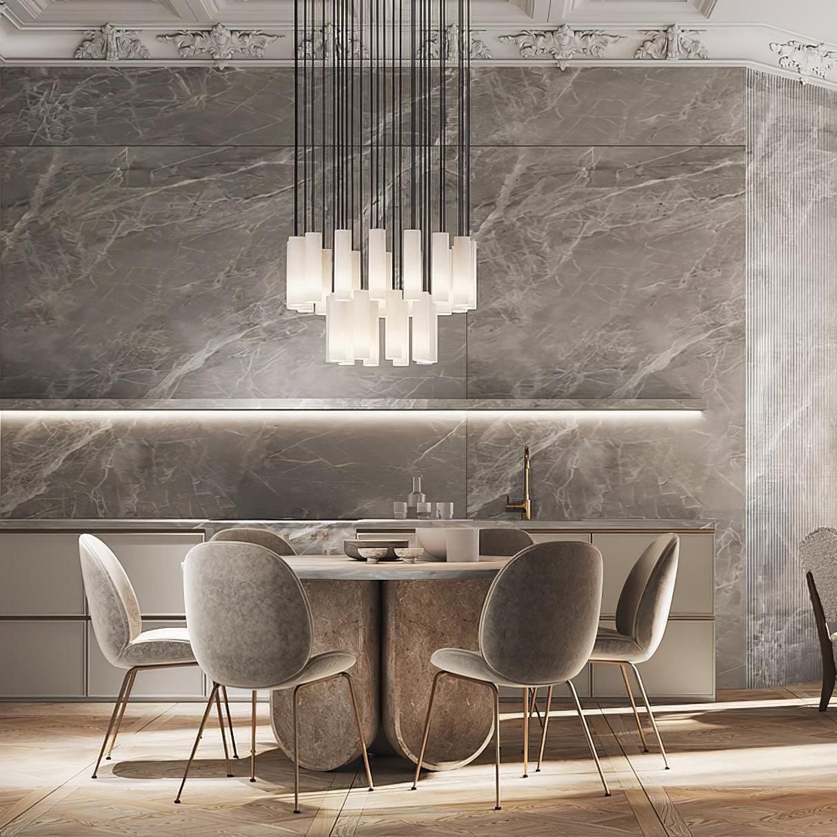 Nyxara Cluster Alabaster Pendelleuchte Treppe-Las Sola