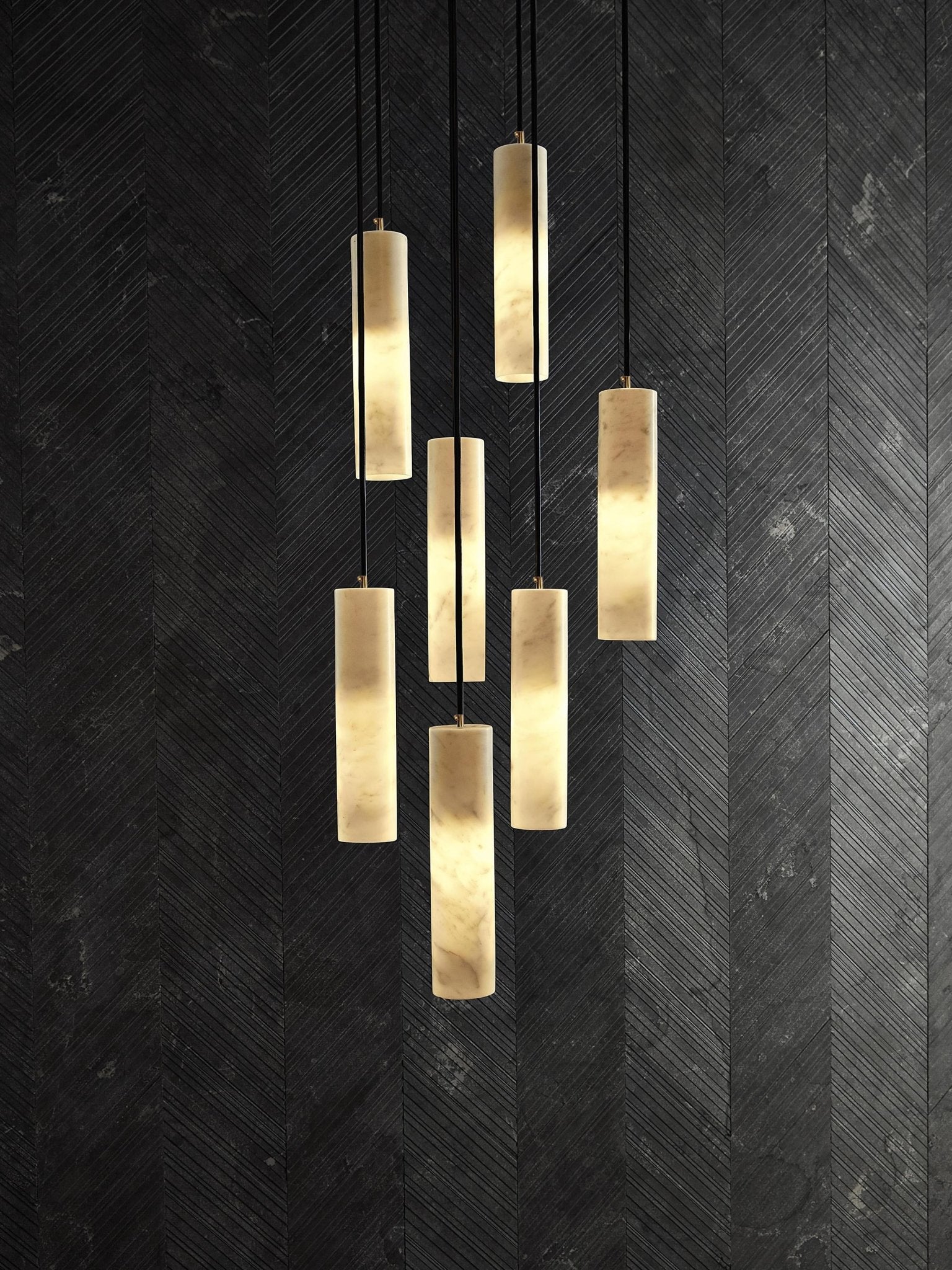 Nyxara Cluster Alabaster Pendelleuchte Treppe-Las Sola