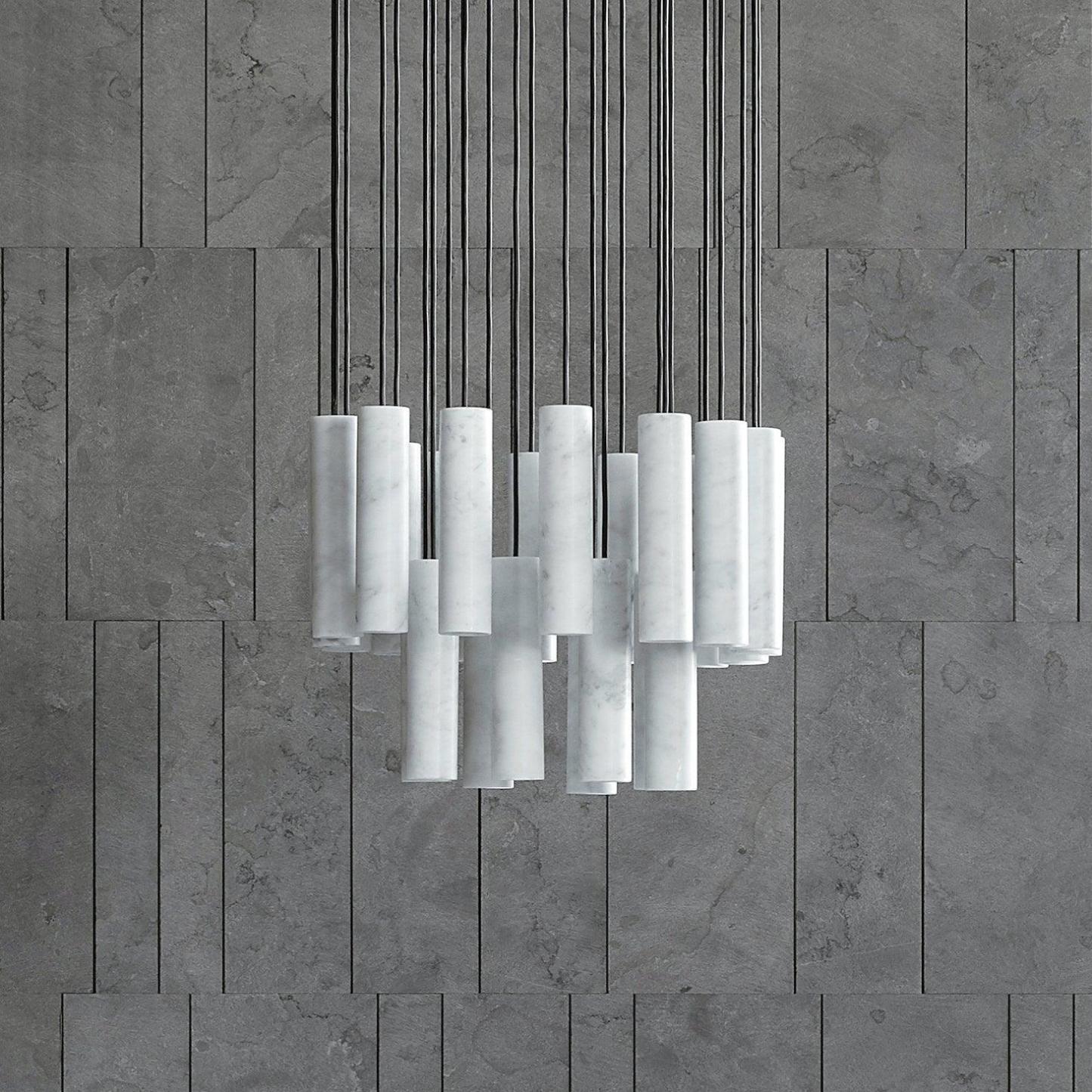 Nyxara Cluster Alabaster Pendelleuchte Treppe-Las Sola