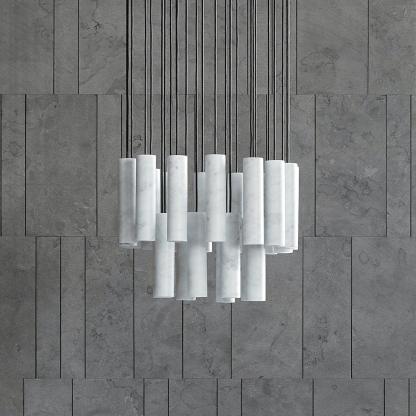 Nyxara Cluster Alabaster Pendelleuchte Treppe-Las Sola