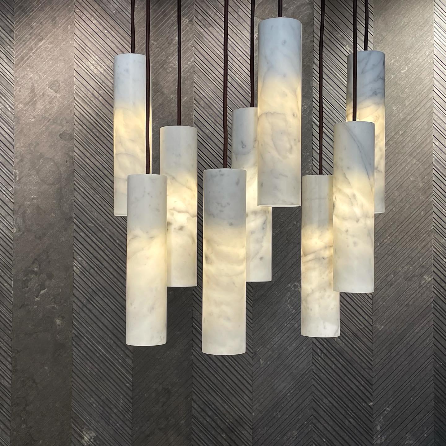Nyxara Cluster Alabaster Pendelleuchte Treppe-Las Sola