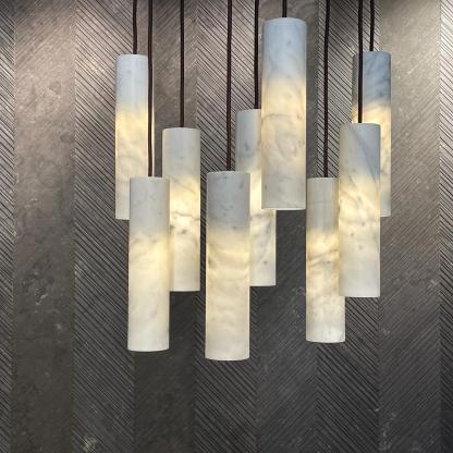 Nyxara Cluster Alabaster Pendelleuchte Treppe-Las Sola