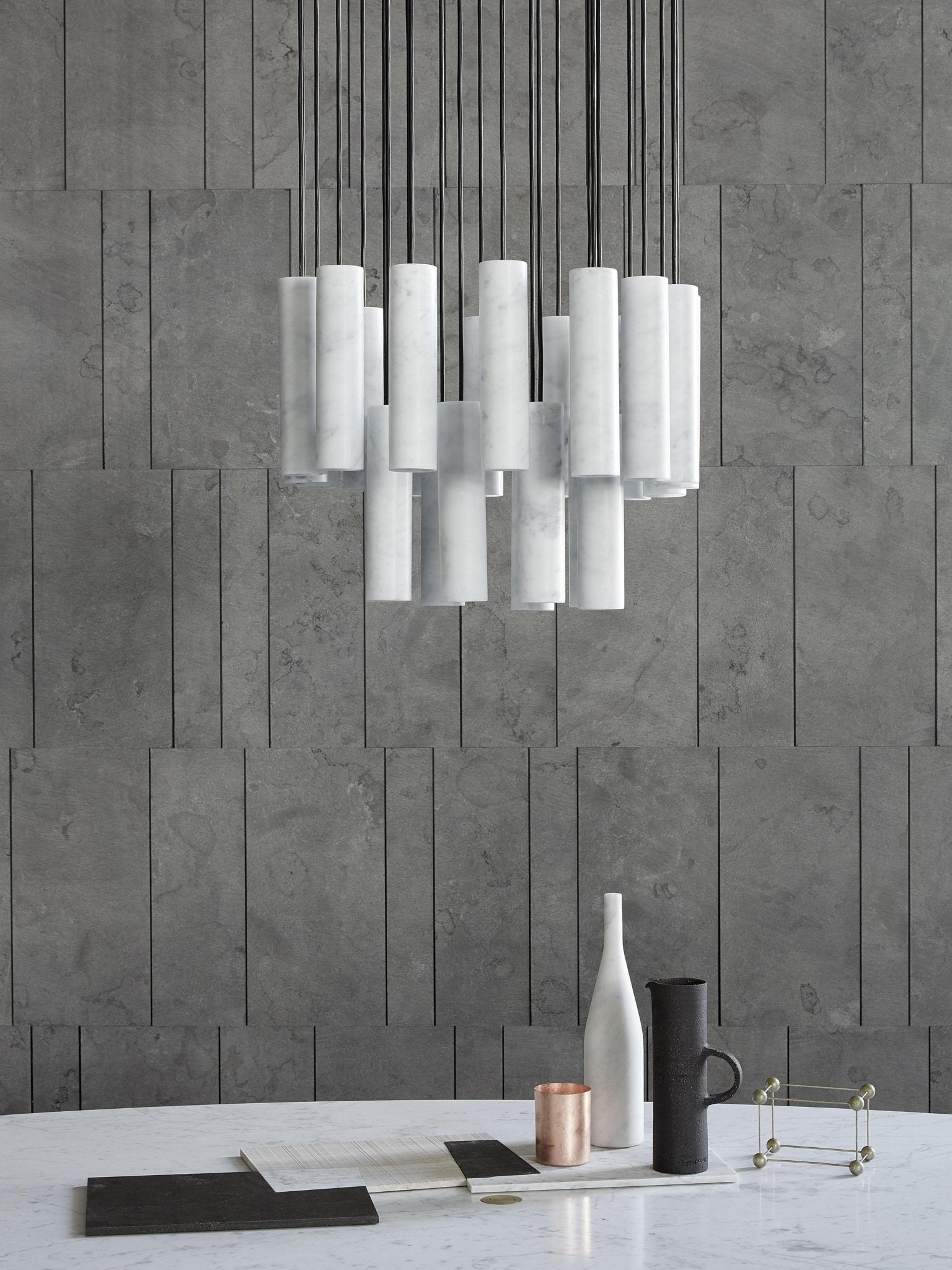 Nyxara Cluster Alabaster Pendelleuchte Treppe-Las Sola