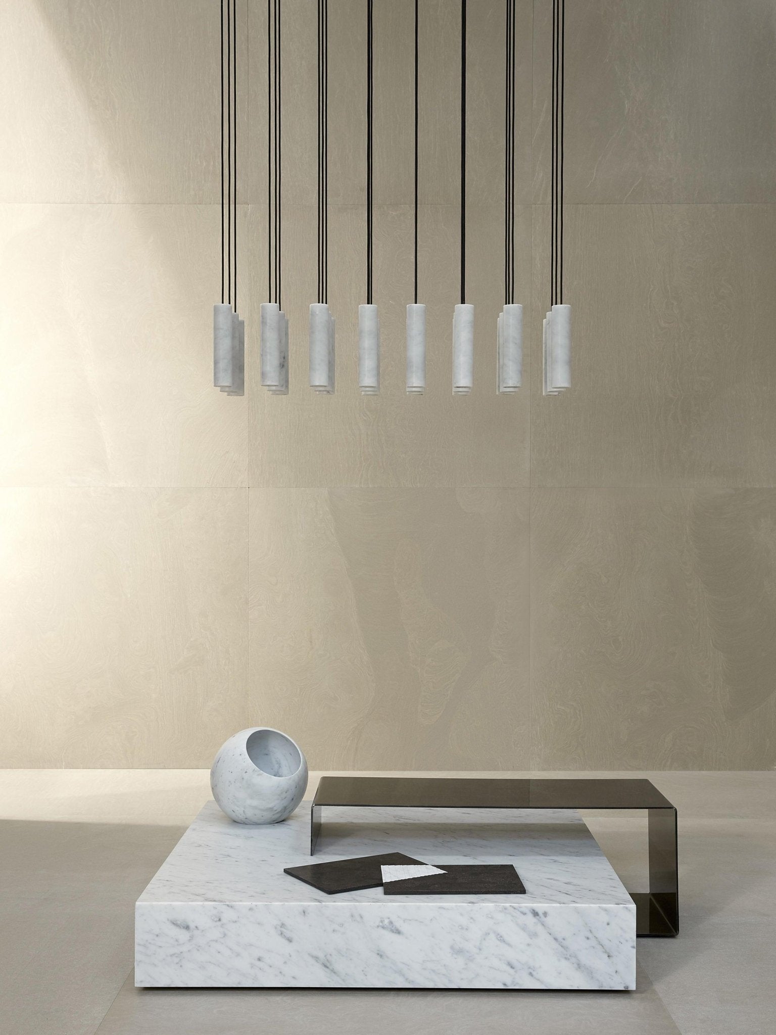 Nyxara Cluster Alabaster Pendelleuchte Treppe-Las Sola