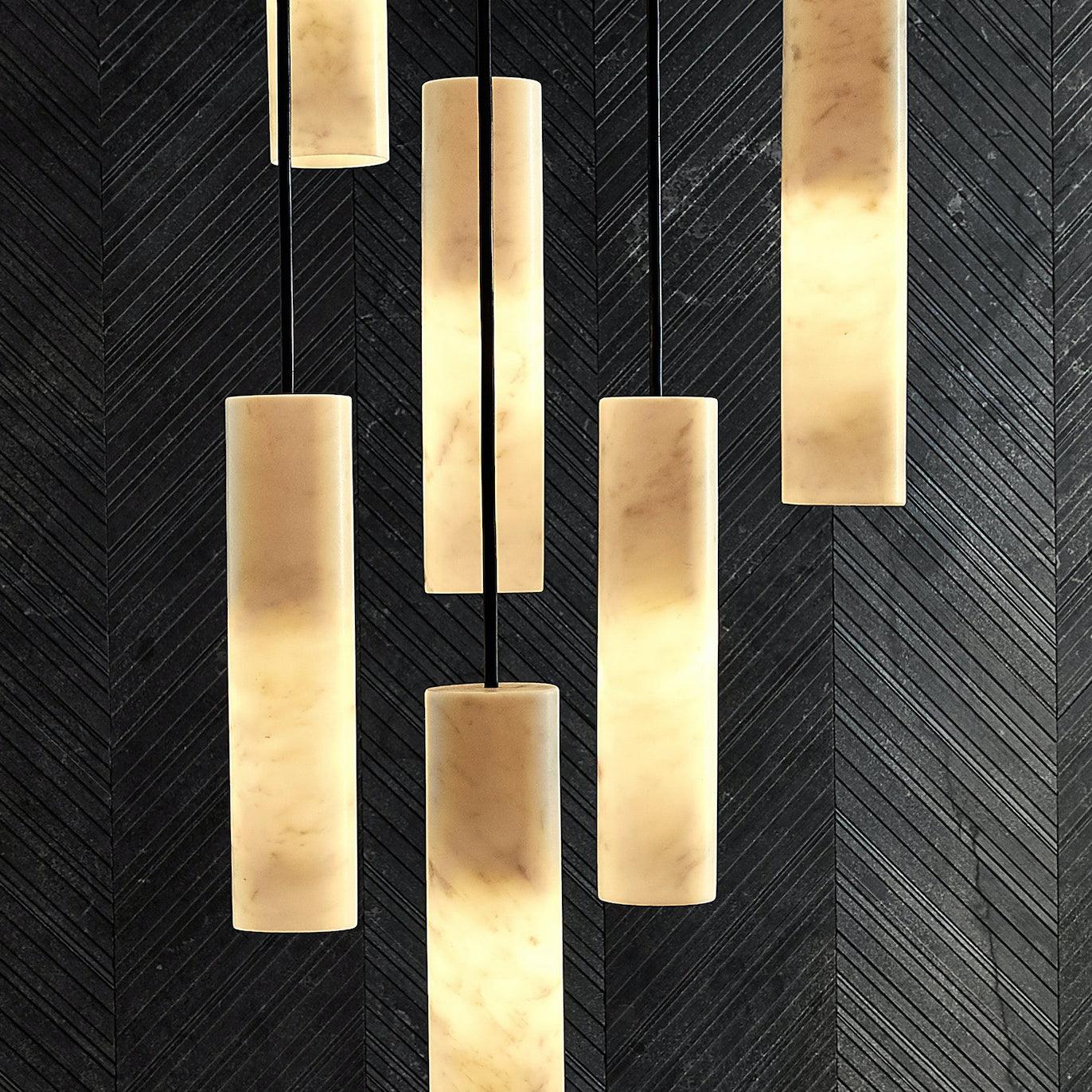Nyxara Cluster Alabaster Pendelleuchte Treppe-Las Sola