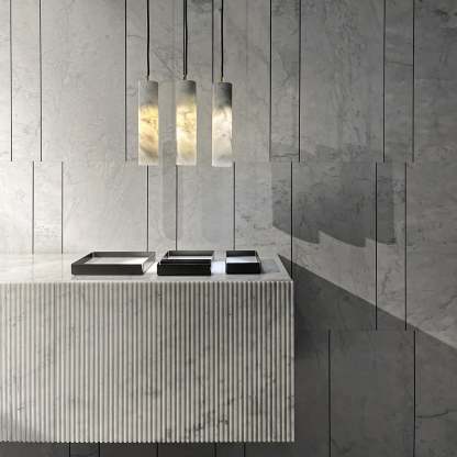 Nyxara Cluster Alabaster Pendelleuchte Treppe-Las Sola