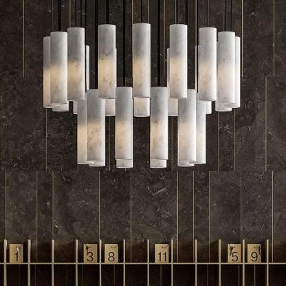 Nyxara Cluster Alabaster Pendelleuchte Treppe-Las Sola