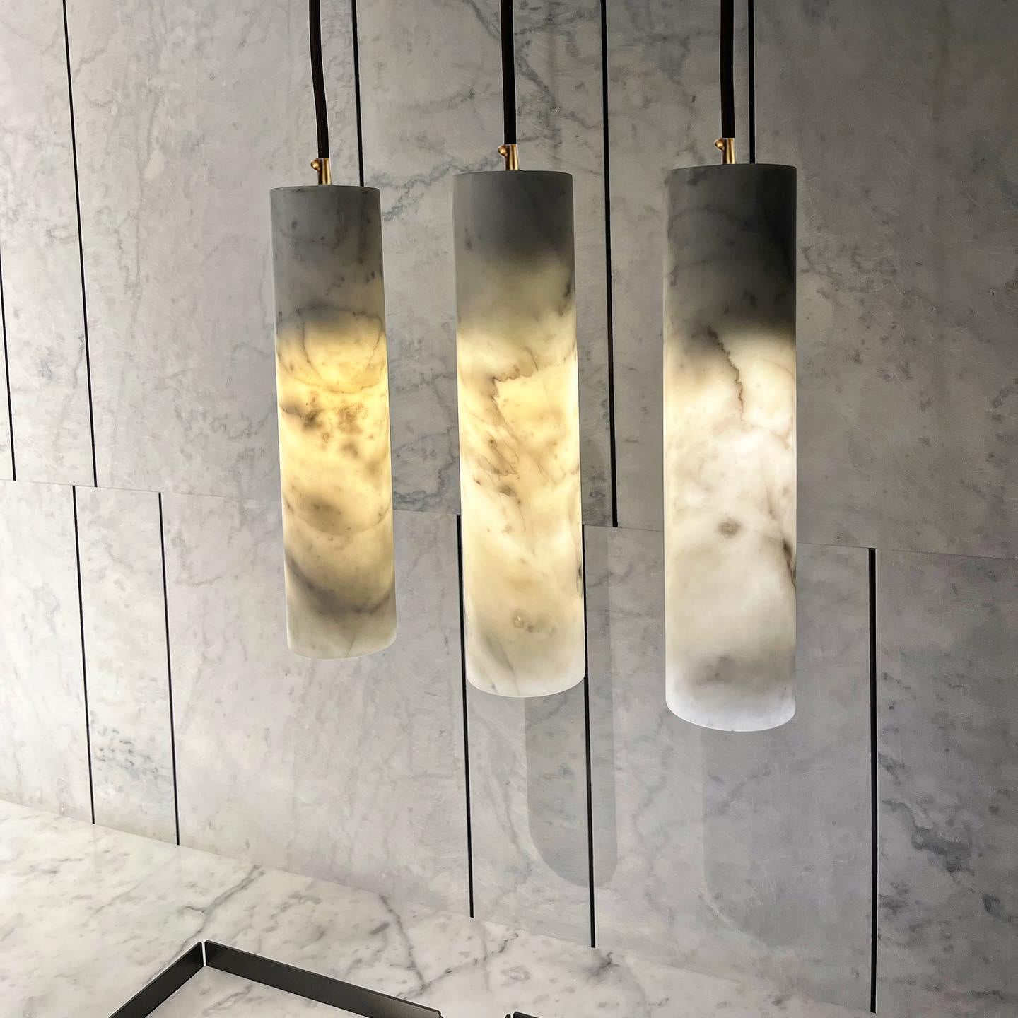 Nyxara Cluster Alabaster Pendelleuchte Treppe-Las Sola