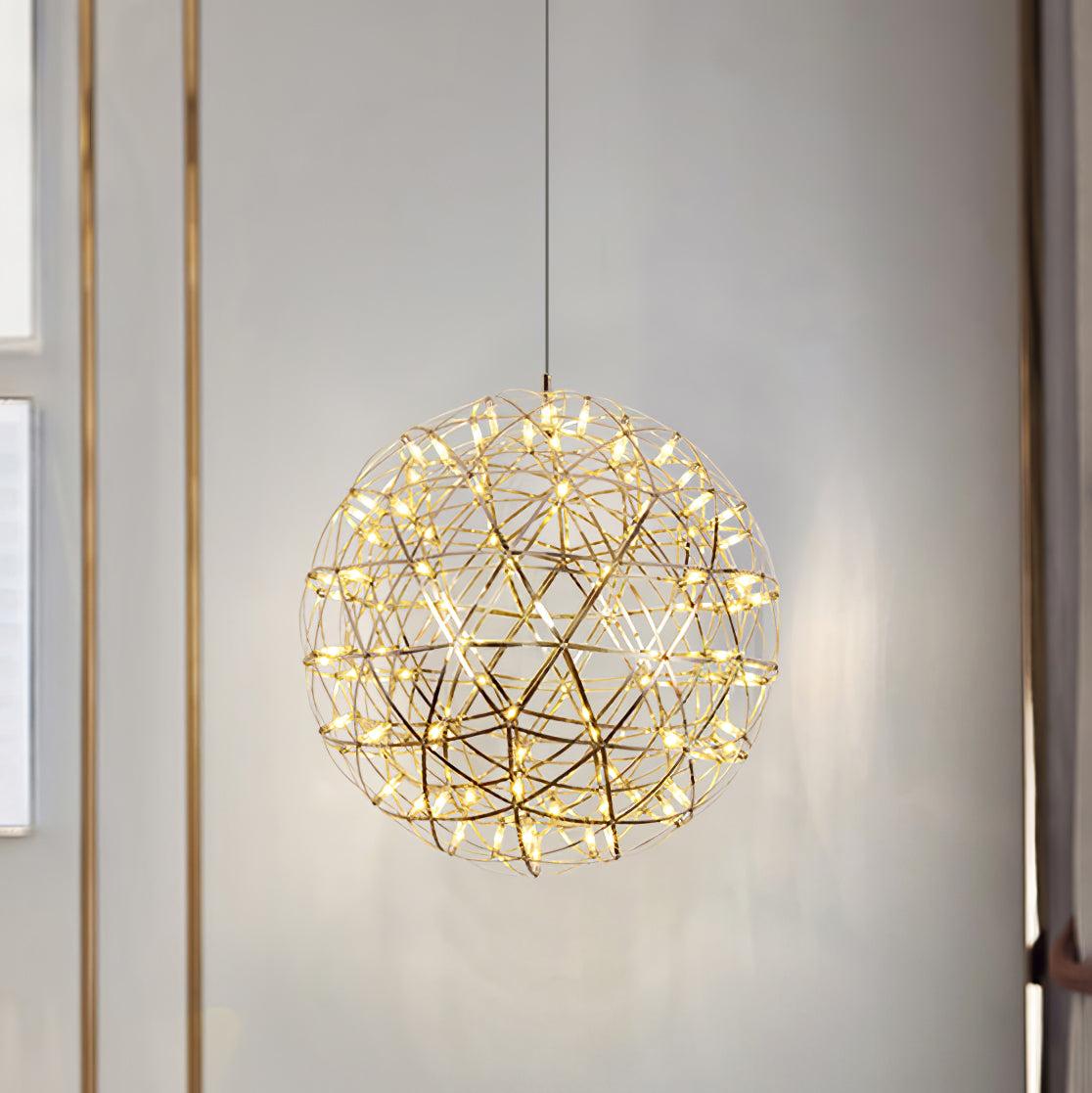 Ivthayra Postmodern Luxus Kugel Gold Pendelleuchte Leuchte-Las Sola