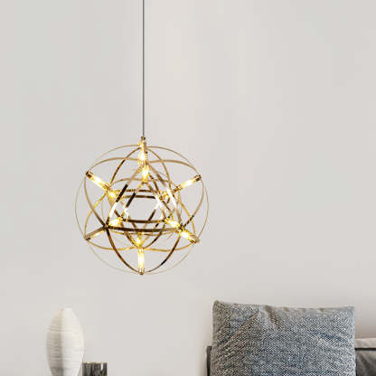 Ivthayra Postmodern Luxus Kugel Gold Pendelleuchte Leuchte-Las Sola