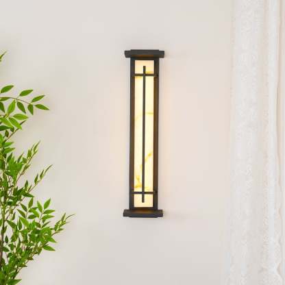 Ray Quadratisch Außenwandlampe Imitation Alabaster Wasserdicht-Las Sola