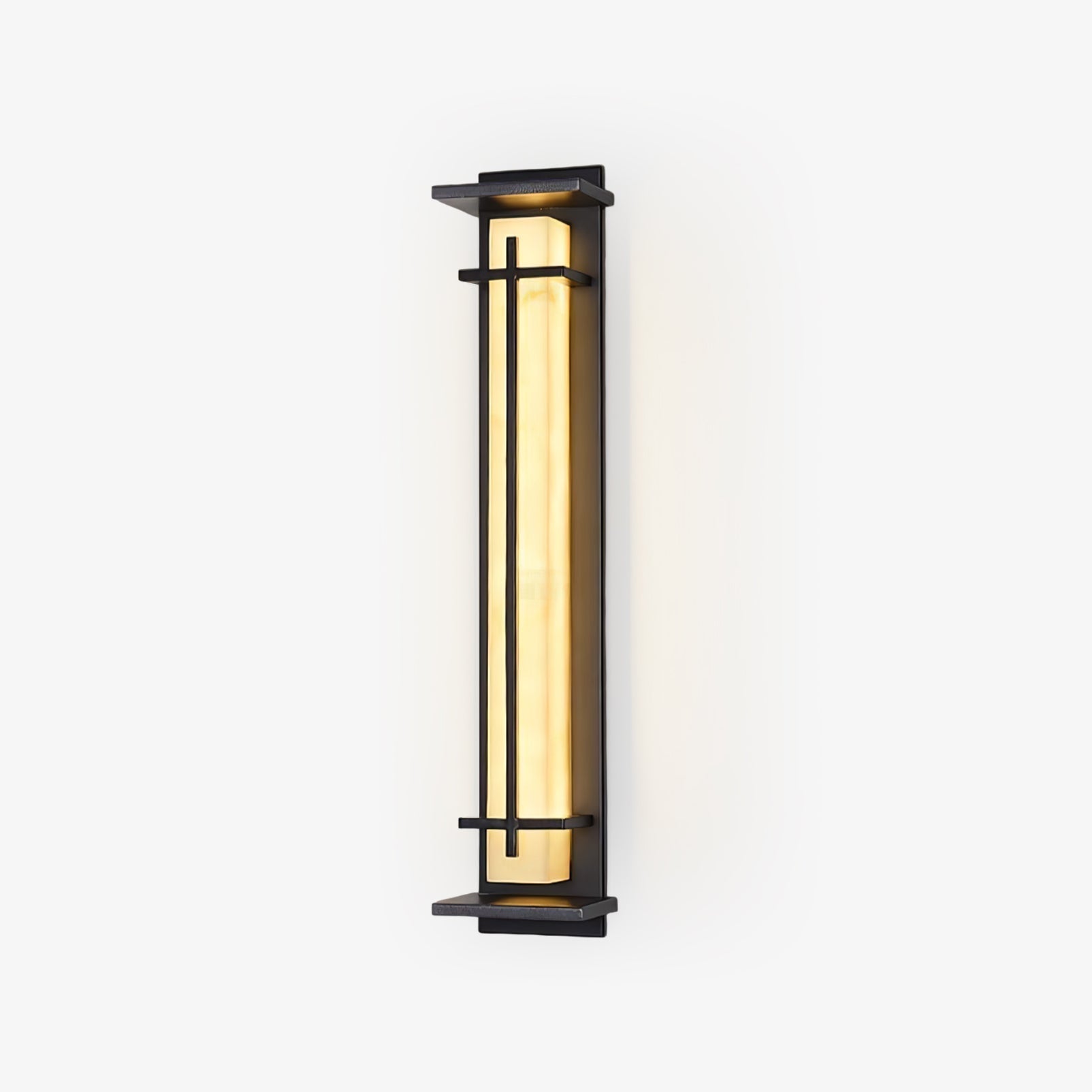 Ray Quadratisch Außenwandlampe Imitation Alabaster Wasserdicht-Las Sola