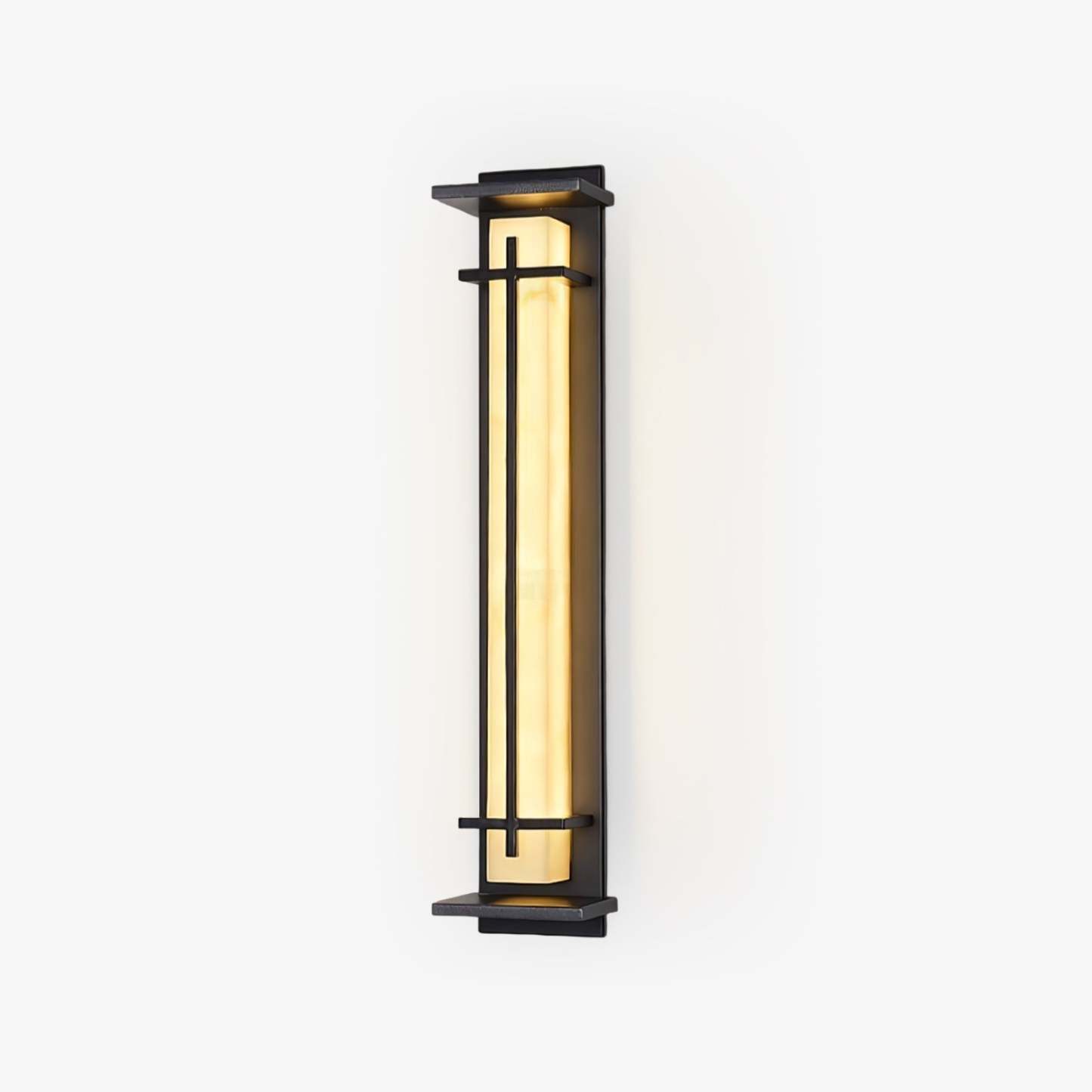 Ray Quadratisch Außenwandlampe Imitation Alabaster Wasserdicht-Las Sola