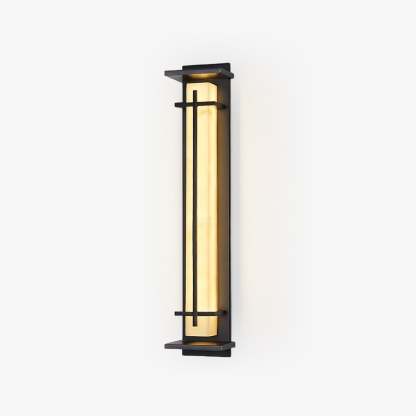 Ray Quadratisch Außenwandlampe Imitation Alabaster Wasserdicht-Las Sola
