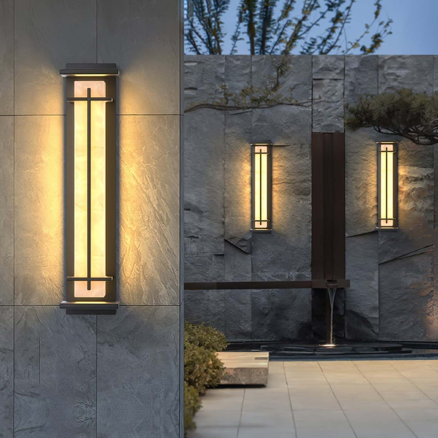 Ray Imitation-Alabaster Wandleuchte-Las Sola