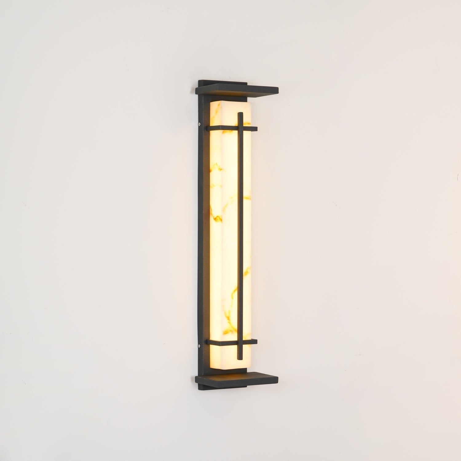 Ray Quadratisch Außenwandlampe Imitation Alabaster Wasserdicht-Las Sola
