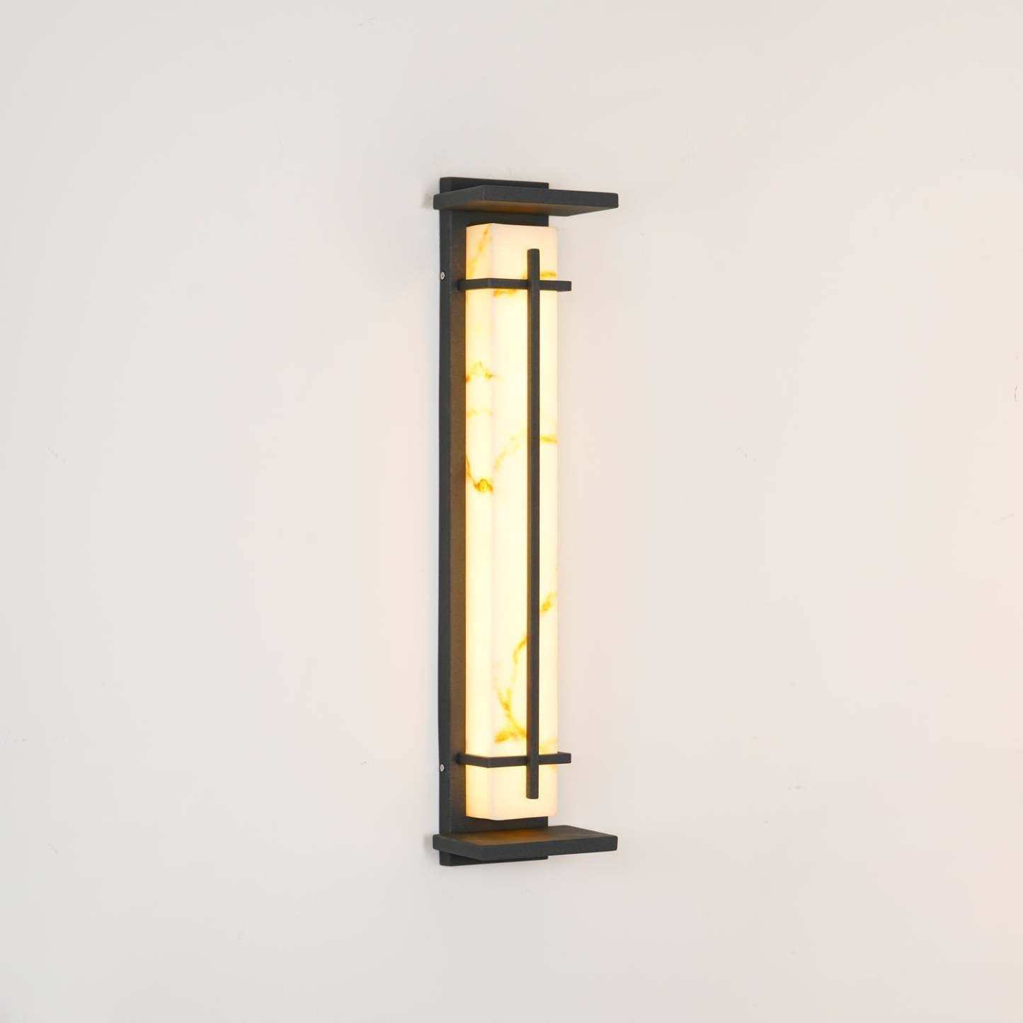 Ray Quadratisch Außenwandlampe Imitation Alabaster Wasserdicht-Las Sola
