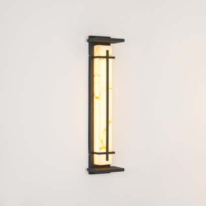 Ray Quadratisch Außenwandlampe Imitation Alabaster Wasserdicht-Las Sola
