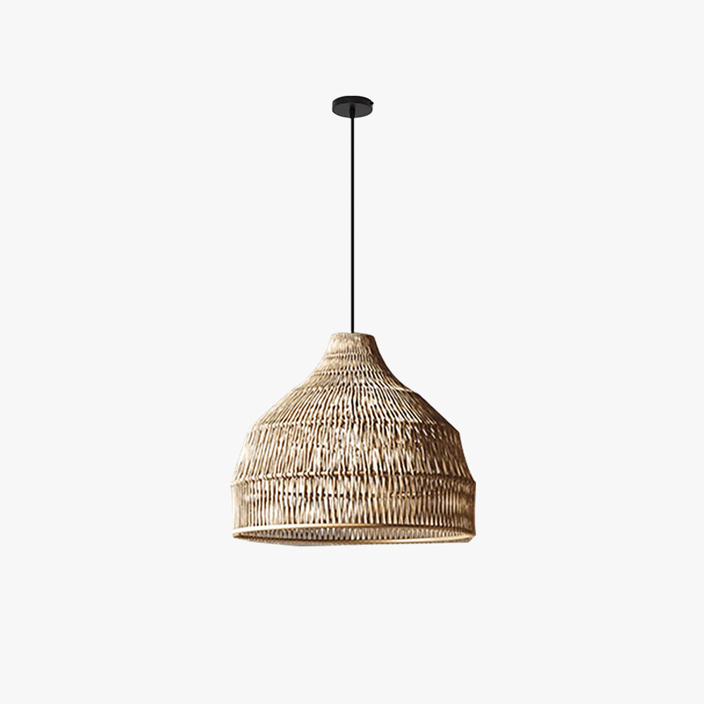 Muto Vintage Pendelleuchte Rattan Arbeitszimmer/Schlafzimmer