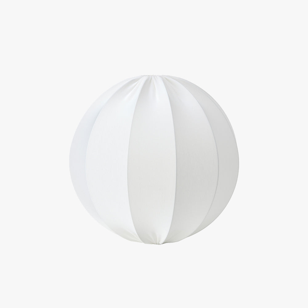 Renée Modern Minimalist Kugel Pendelleuchte aus Metall/Stoff, Weiß
