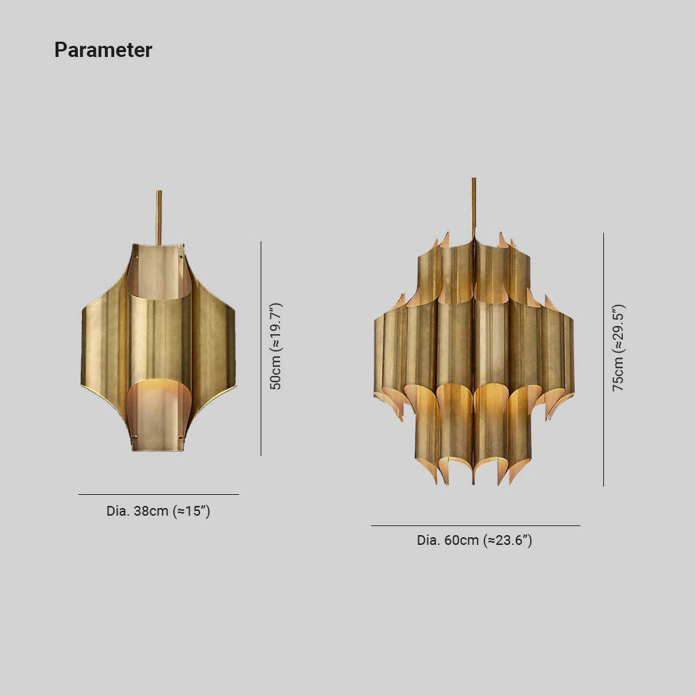 Evette Modern LED Pendelleuchte Gold Ess/Schlaf/Wohnzimmer Metall