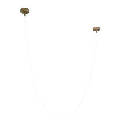 Solara Pendelleuchte Flexible Kurve Silikon Messing-Las Sola
