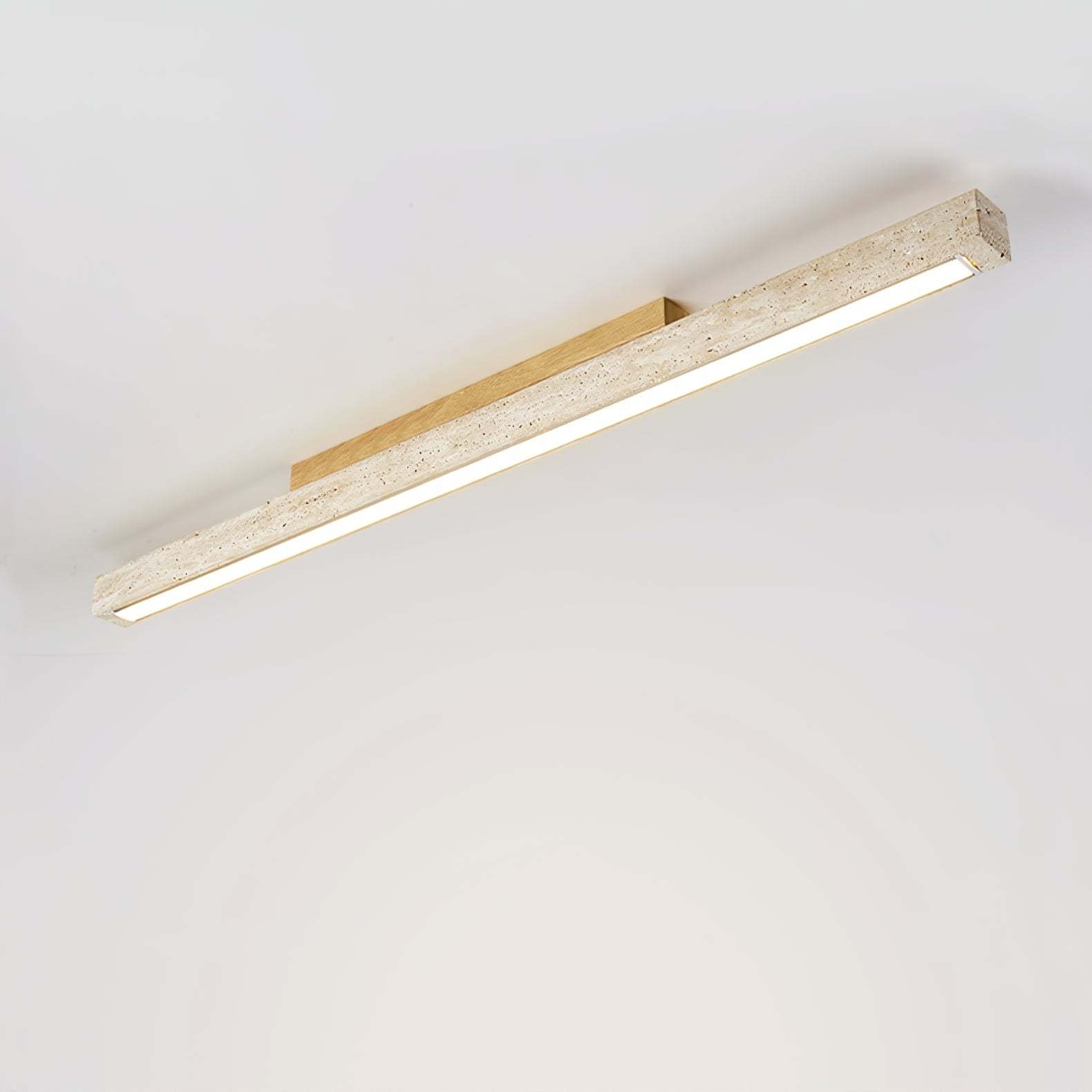 Orvenarae Minimalistische Travertin Lineare Deckenleuchte-Las Sola