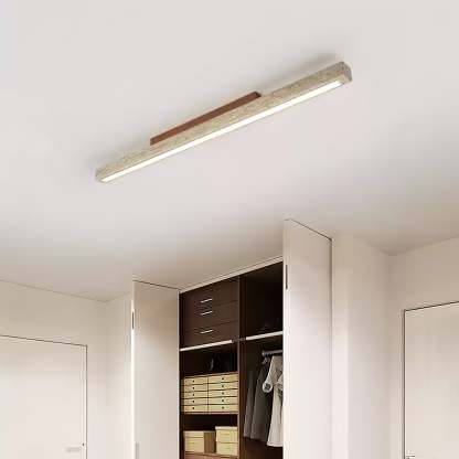 Orvenarae Minimalistische Travertin Lineare Deckenleuchte-Las Sola