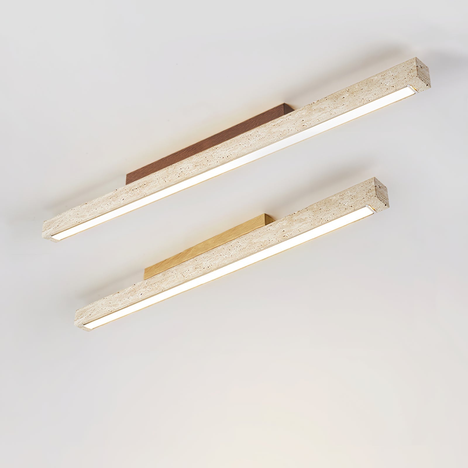 Orvenarae Minimalistische Travertin Lineare Deckenleuchte-Las Sola