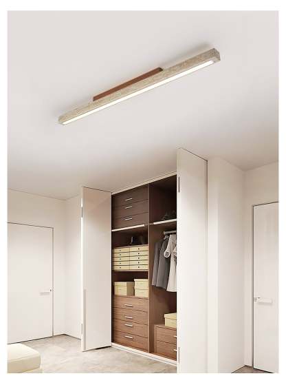 Orvenarae Minimalistische Travertin Lineare Deckenleuchte-Las Sola