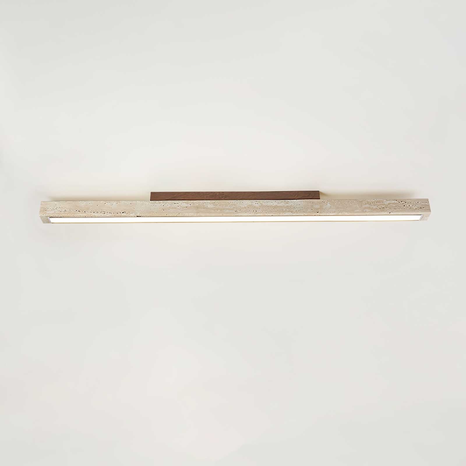 Orvenarae Minimalistische Travertin Lineare Deckenleuchte-Las Sola