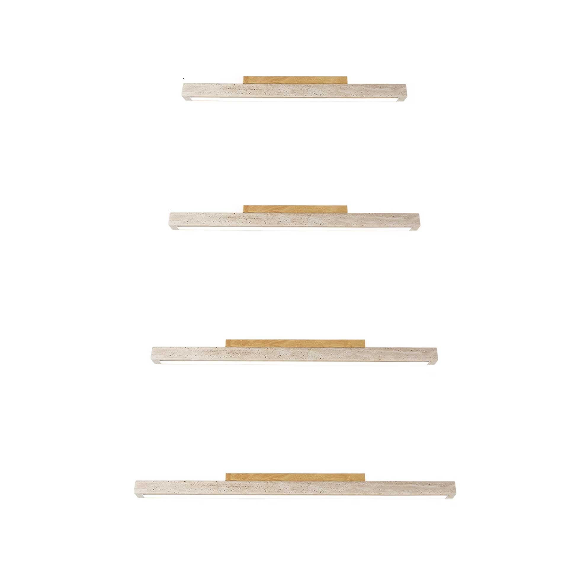 Orvenarae Minimalistische Travertin Lineare Deckenleuchte-Las Sola