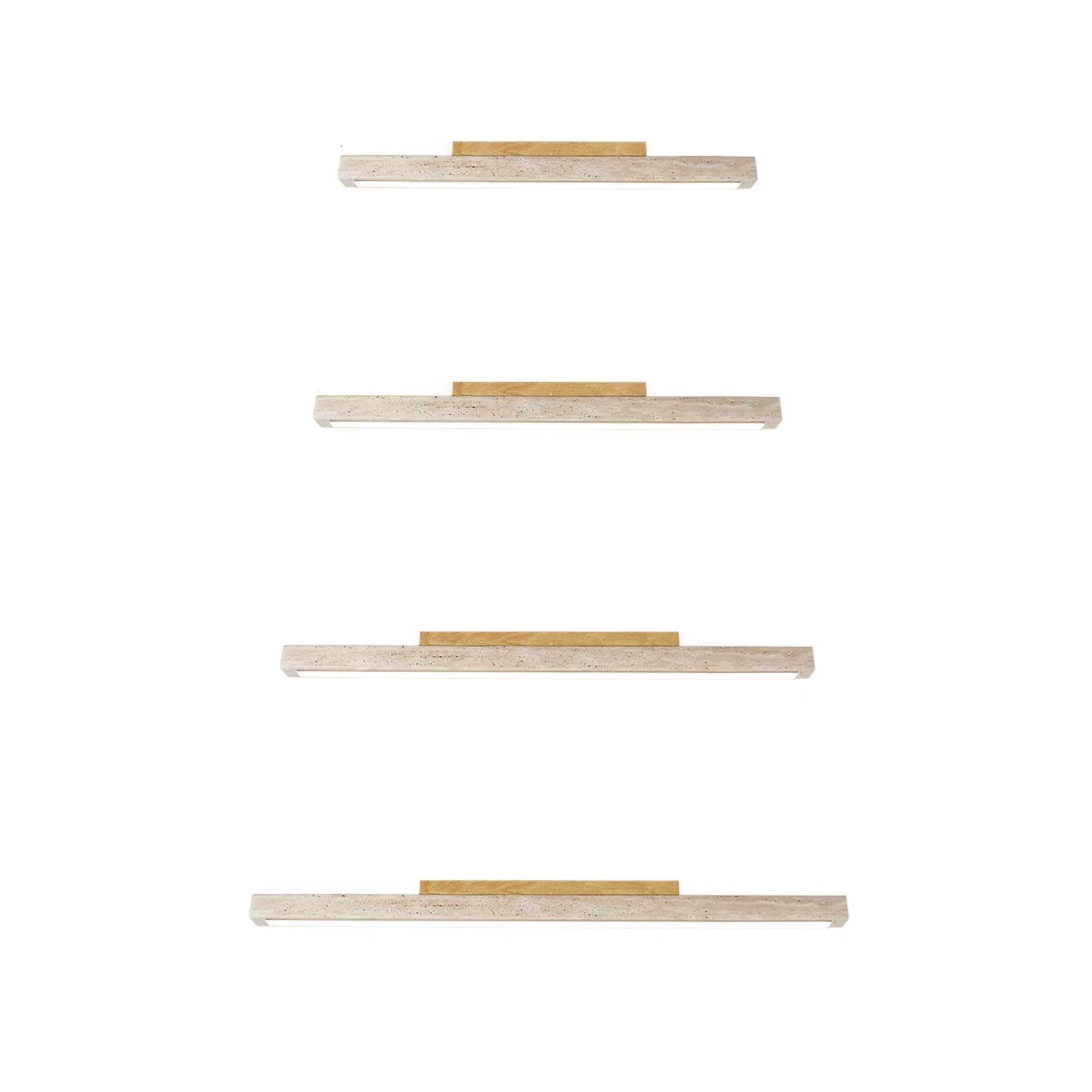 Orvenarae Minimalistische Travertin Lineare Deckenleuchte-Las Sola