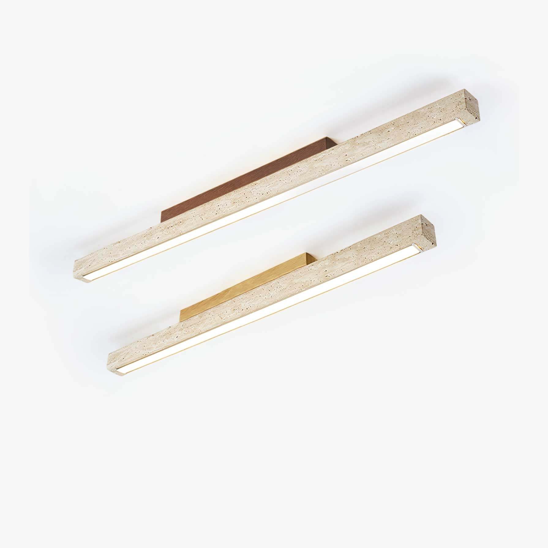 Orvenarae Minimalistische Travertin Lineare Deckenleuchte-Las Sola