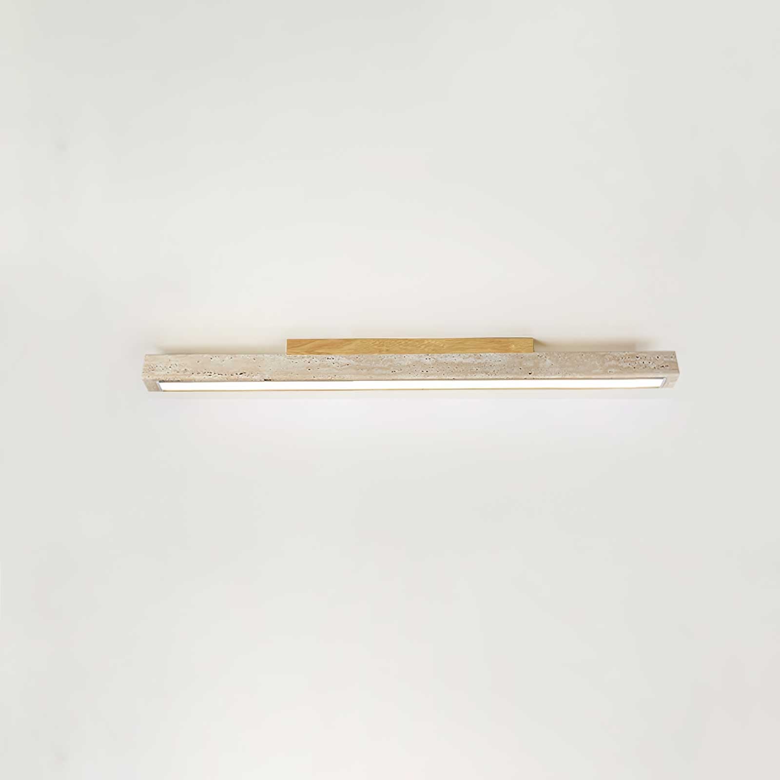 Orvenarae Minimalistische Travertin Lineare Deckenleuchte-Las Sola