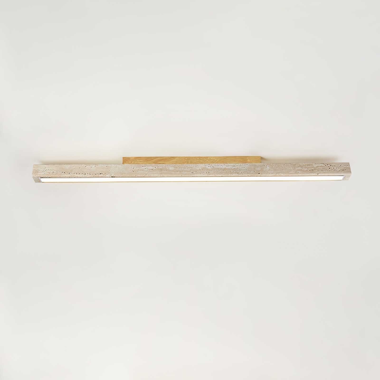 Orvenarae Minimalistische Travertin Lineare Deckenleuchte-Las Sola