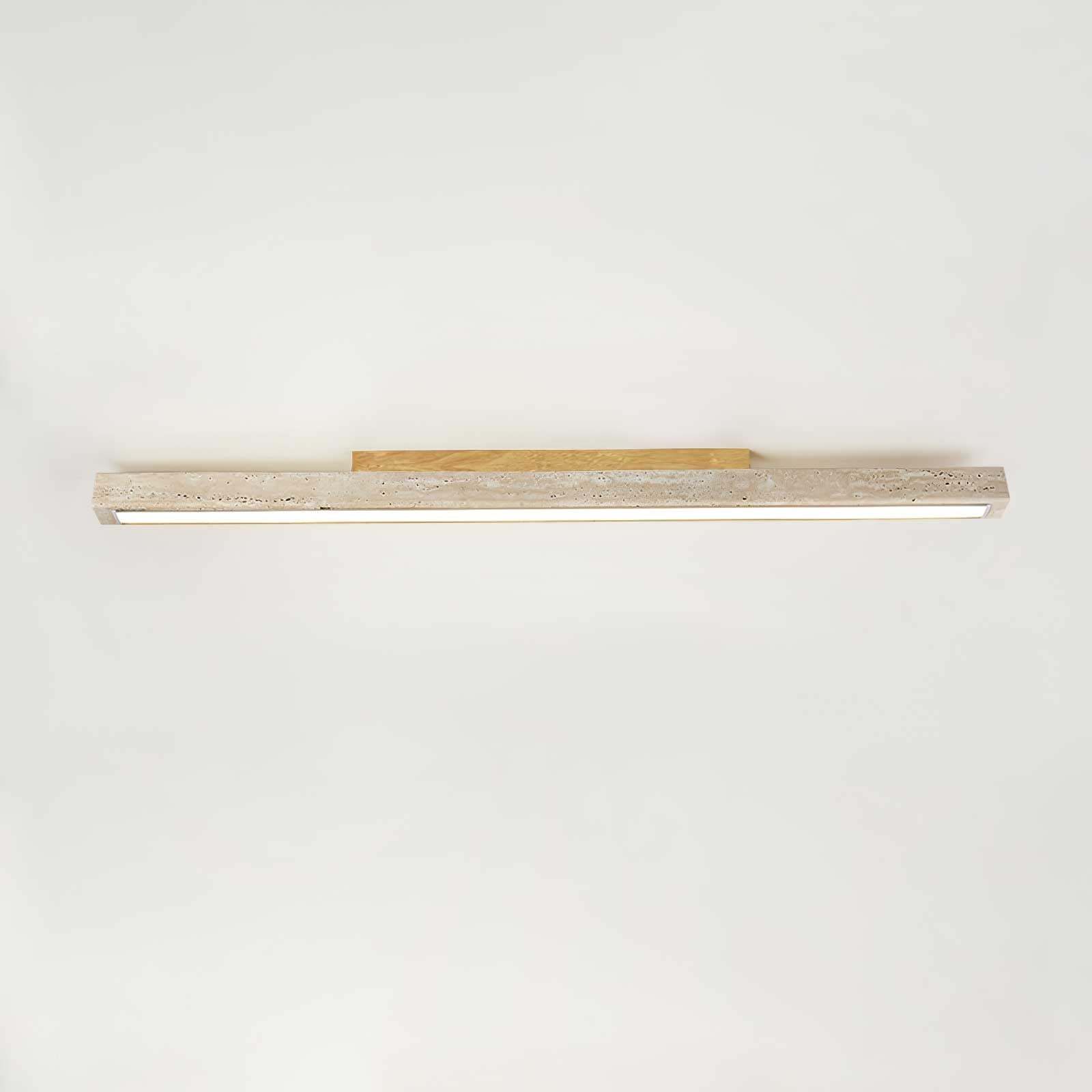Orvenarae Minimalistische Travertin Lineare Deckenleuchte-Las Sola