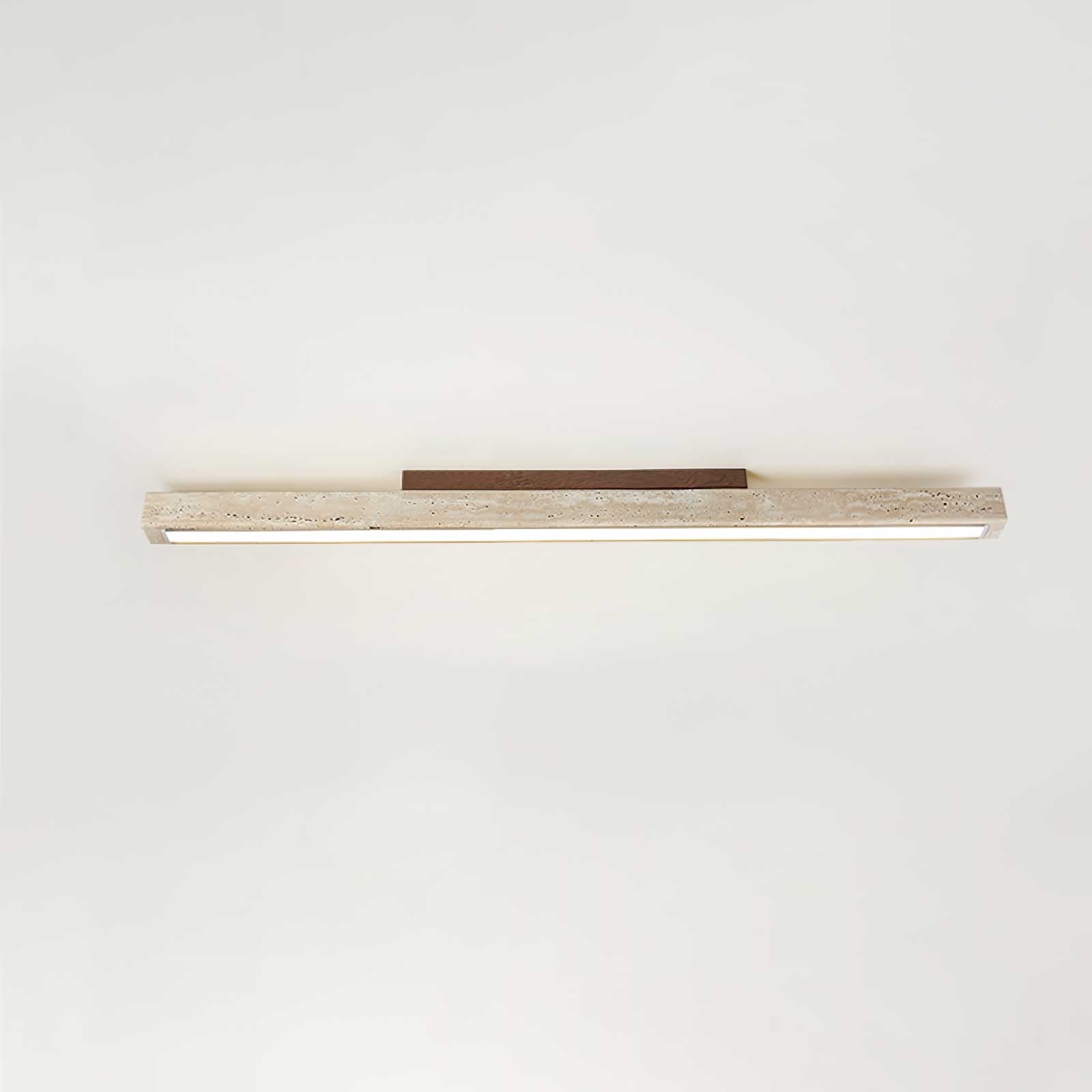 Orvenarae Minimalistische Travertin Lineare Deckenleuchte-Las Sola