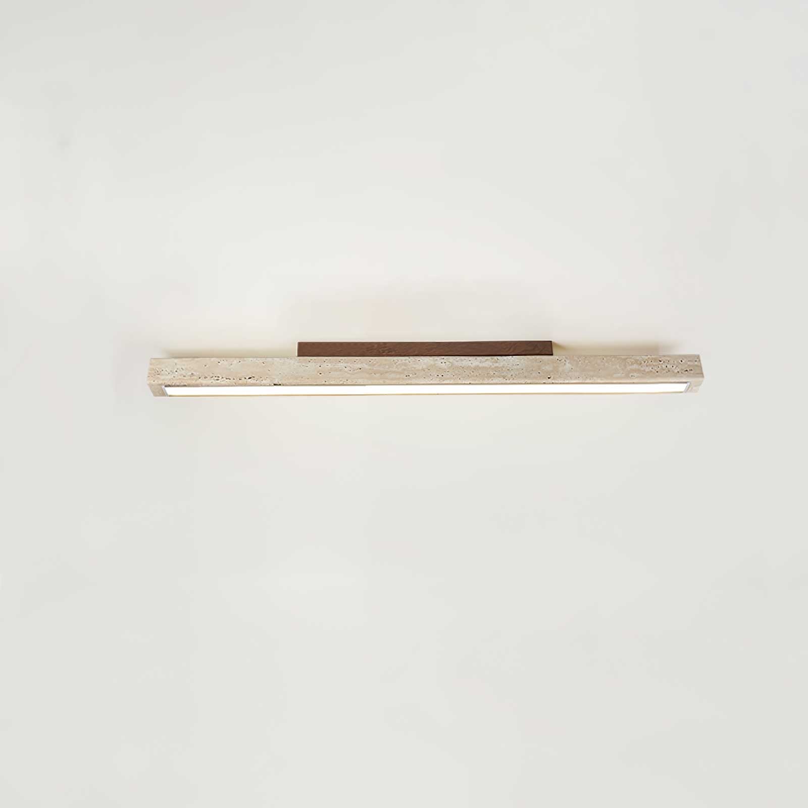 Orvenarae Minimalistische Travertin Lineare Deckenleuchte-Las Sola